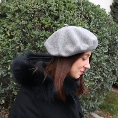 Béret classique gris clair — photo 2