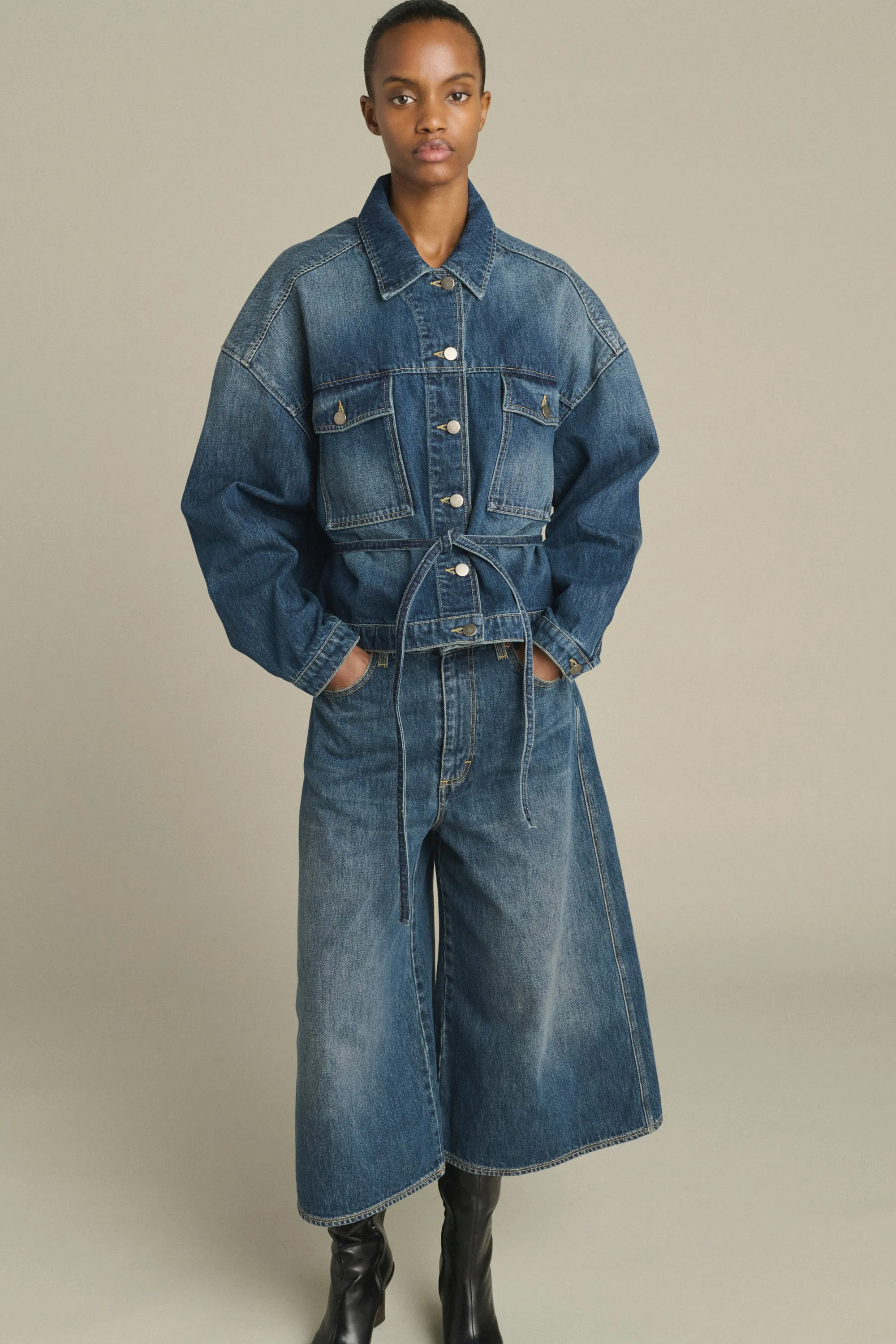VESTE LYS DENIM BLEU DÉLAVÉ