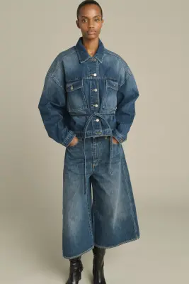 VESTE LYS DENIM BLEU DÉLAVÉ — photo 1