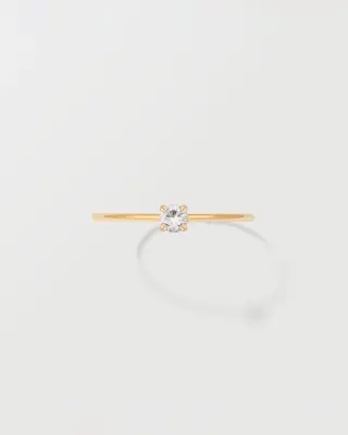 BAGUE ROXANE - Or blanc 18 carats — photo 2