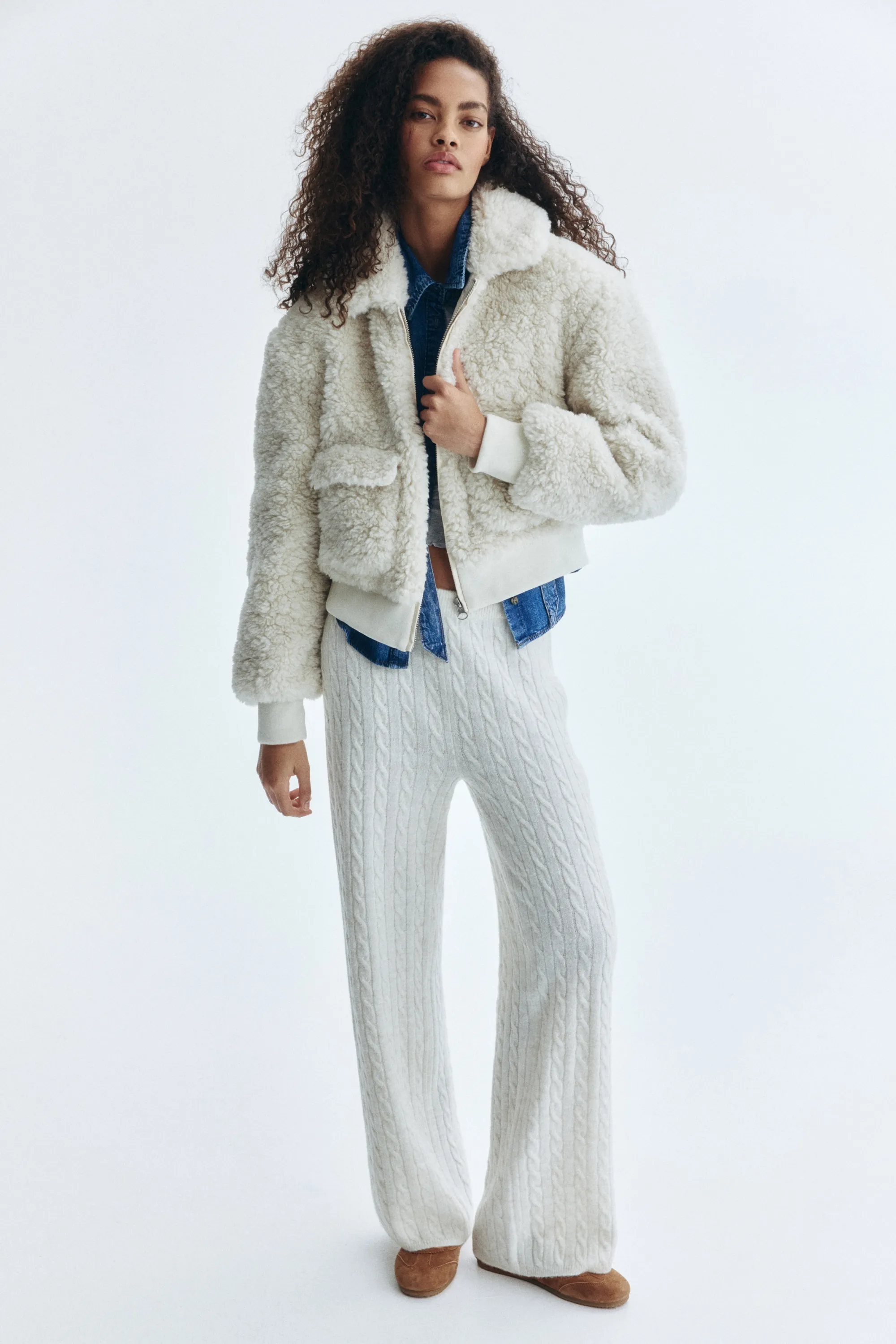 Veste duveteuse - Beige clair
