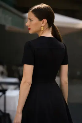 Rina Midi Dress - Black — photo 5