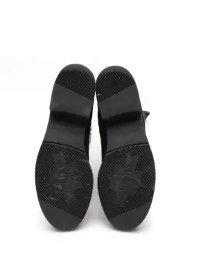 Bottes plates bout rond en suede noir Prix boutique 690€ Taille 37 — photo 4