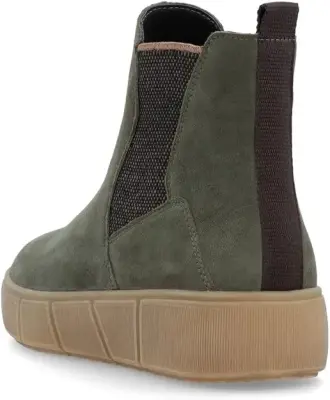 Bottines Remonte D1T71-54 Vertes - Cuir Velours Zip Grande Pointure Femme — photo 4