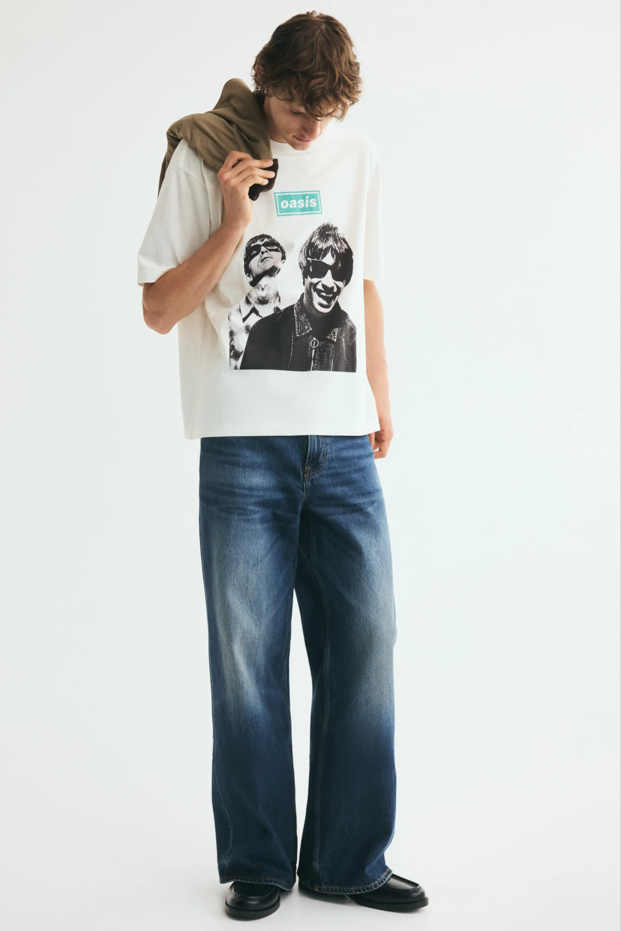 T-shirt imprimé Relaxed Fit - Crème/Oasis