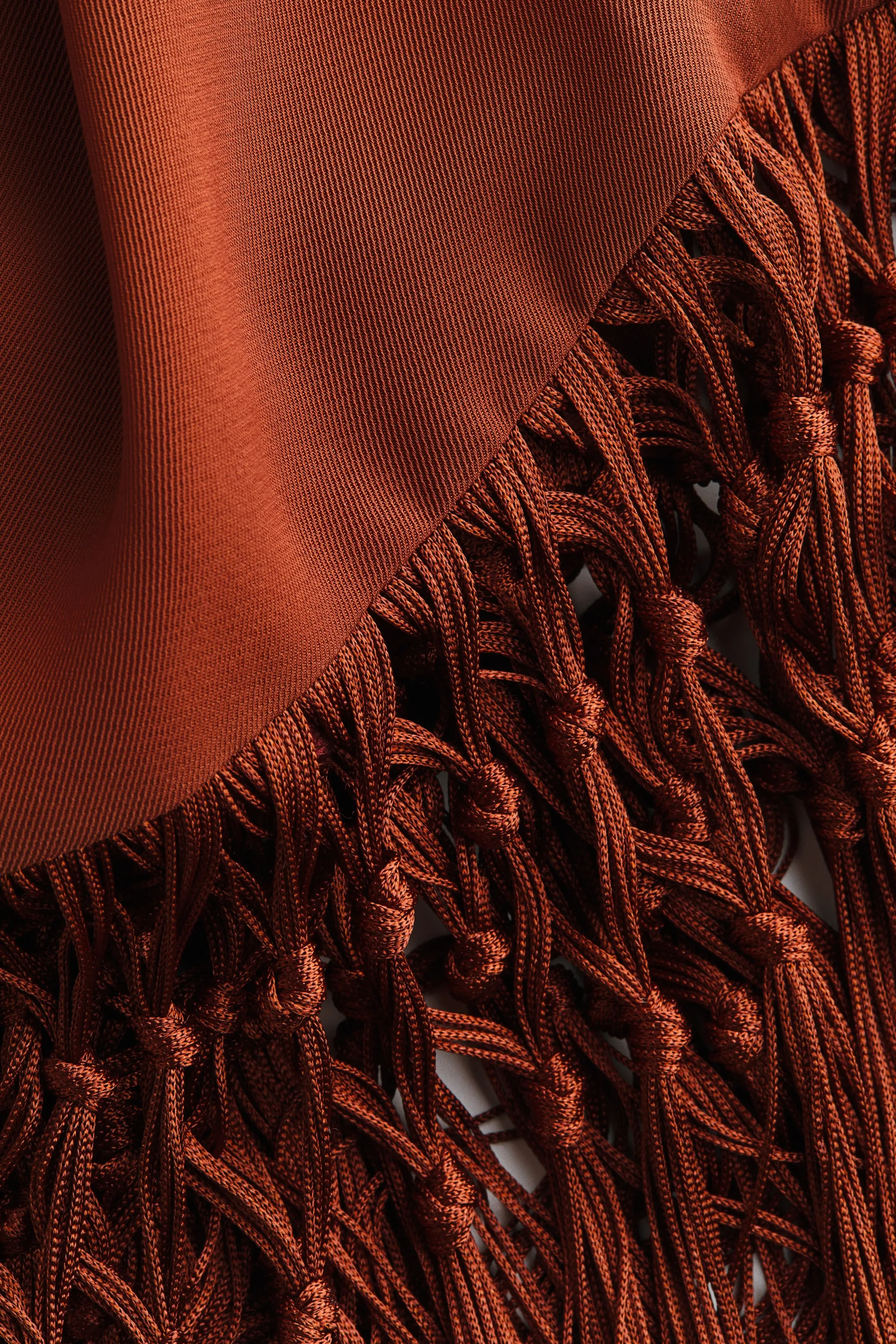 Robe à franges - Rouge rouille