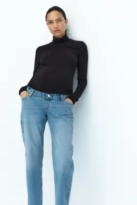 MAMA Slim Mom Ankle Jeans - Bleu denim — photo 2