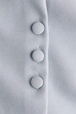 Top péplum à boutons - Gris ancien — photo 4