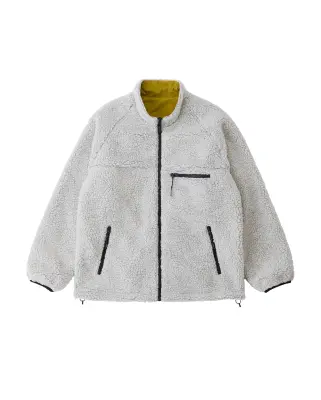 Thermal Fleece Reversible Jacket Natural Chartreuse — photo 2