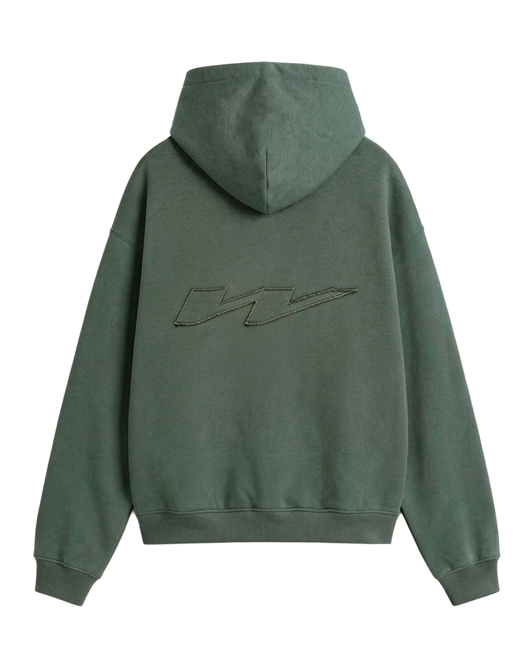 W Patch Hoodie Olive Green