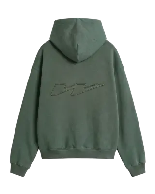 W Patch Hoodie Olive Green — photo 1