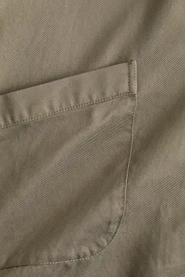 Veste en twill - Vert kaki clair — photo 5
