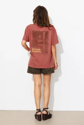 T-shirt à message oasis Femme — photo 4