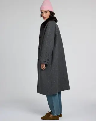 Manteau Nickie gris — photo 2