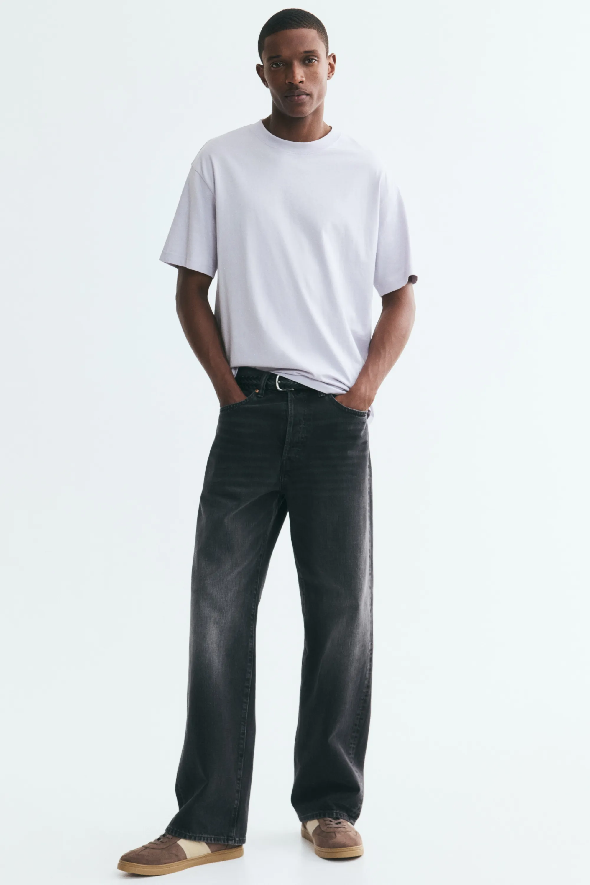 T-shirt Relaxed Fit - Violet clair