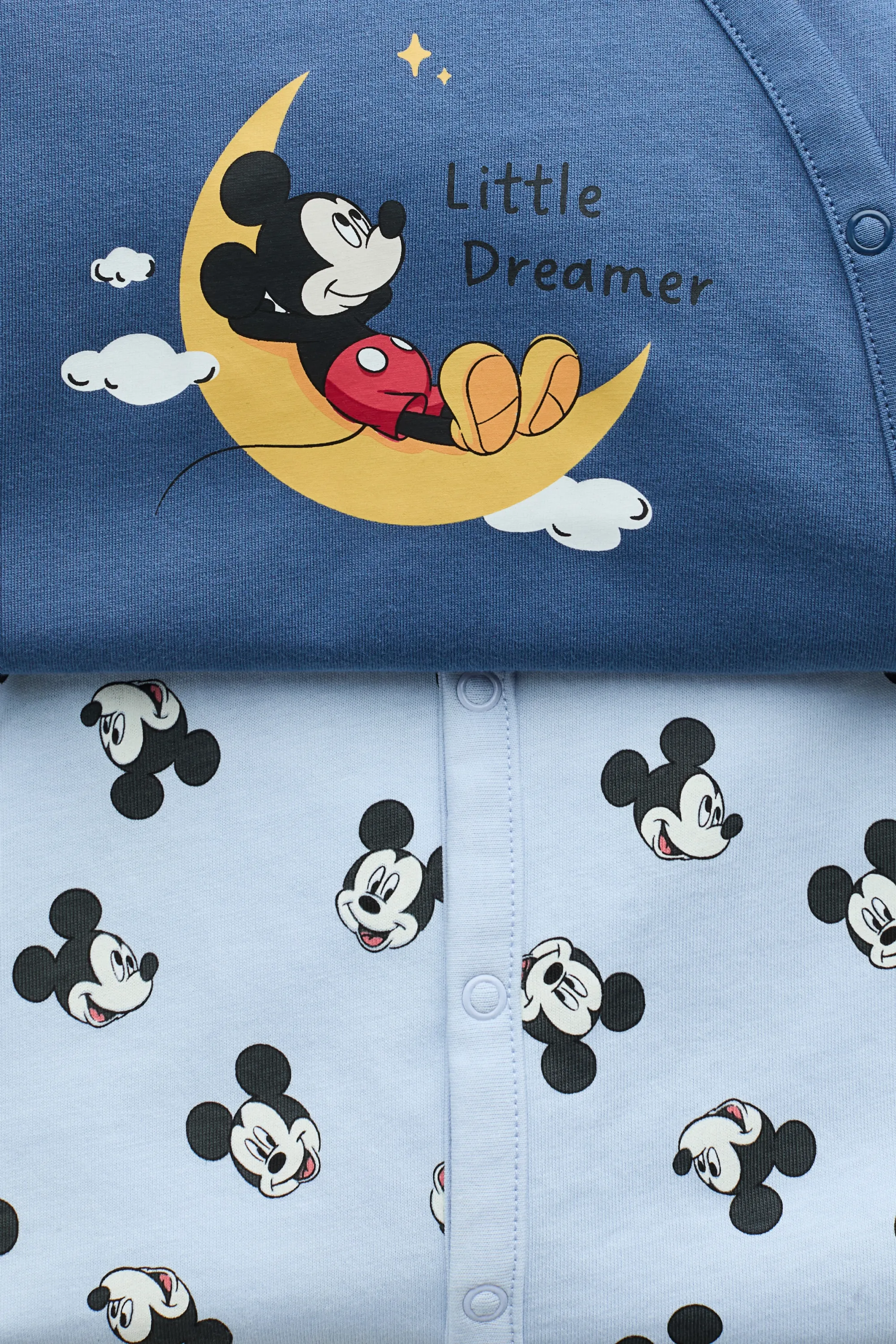 Lot de 2 pyjamas imprimés en coton - Bleu/Mickey