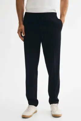 Pantalon jogger de costume Slim Fit - Bleu foncé — photo 1