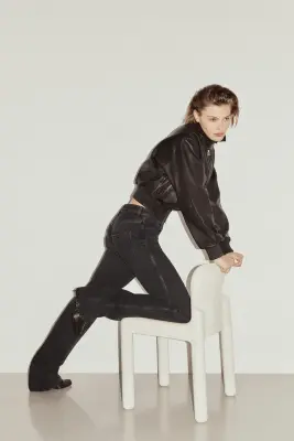 Jean à jambes droites - Noir — photo 2