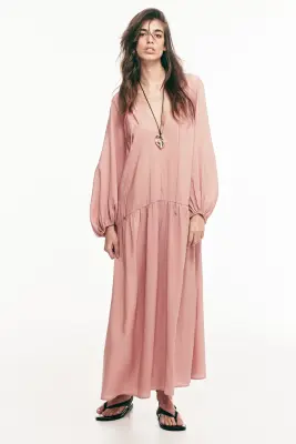 Robe tunique oversize - Rose ancien — photo 2