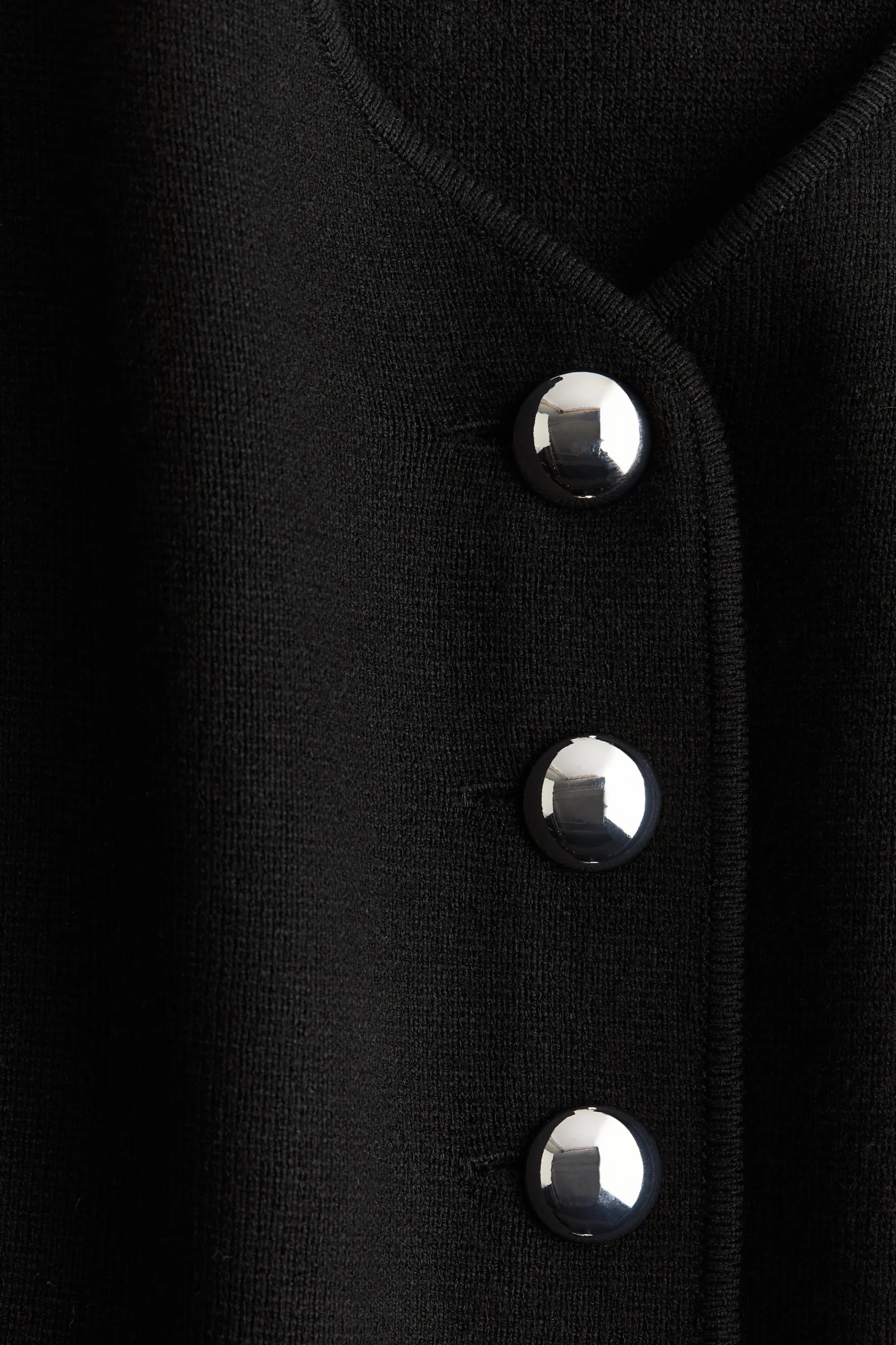 Gilet en maille dense - Noir
