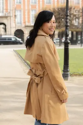 Trench Geri - camel — photo 2