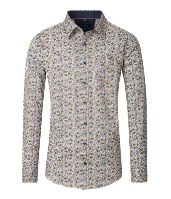 CASA MODA CHEMISE imprimée Marron bleu — photo 2