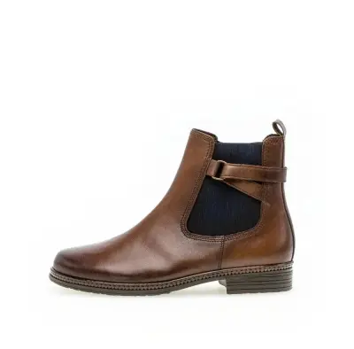 Bottines Gabor 94.670.36 Marron Cognac - Cuir Zip Grande Pointure Femme — photo 2