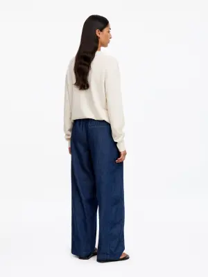 Pantalon en denim à jambes barrel - Bleu — photo 2