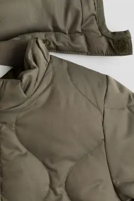 Combinaison d'hiver matelassée en duvet - Vert kaki — photo 1