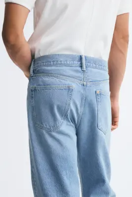 Straight Regular Jeans - Bleu denim clair — photo 2