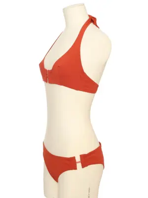 Maillot de bain terracotta culotte et haut triangle Prix boutique 450€ Taille M — photo 3