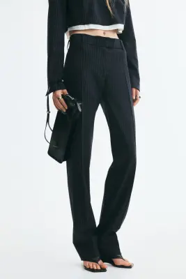 Pantalon chic - Bleu marine/rayures tennis — photo 1