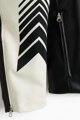 Veste racing Regular Fit - Noir/blanc — photo 2