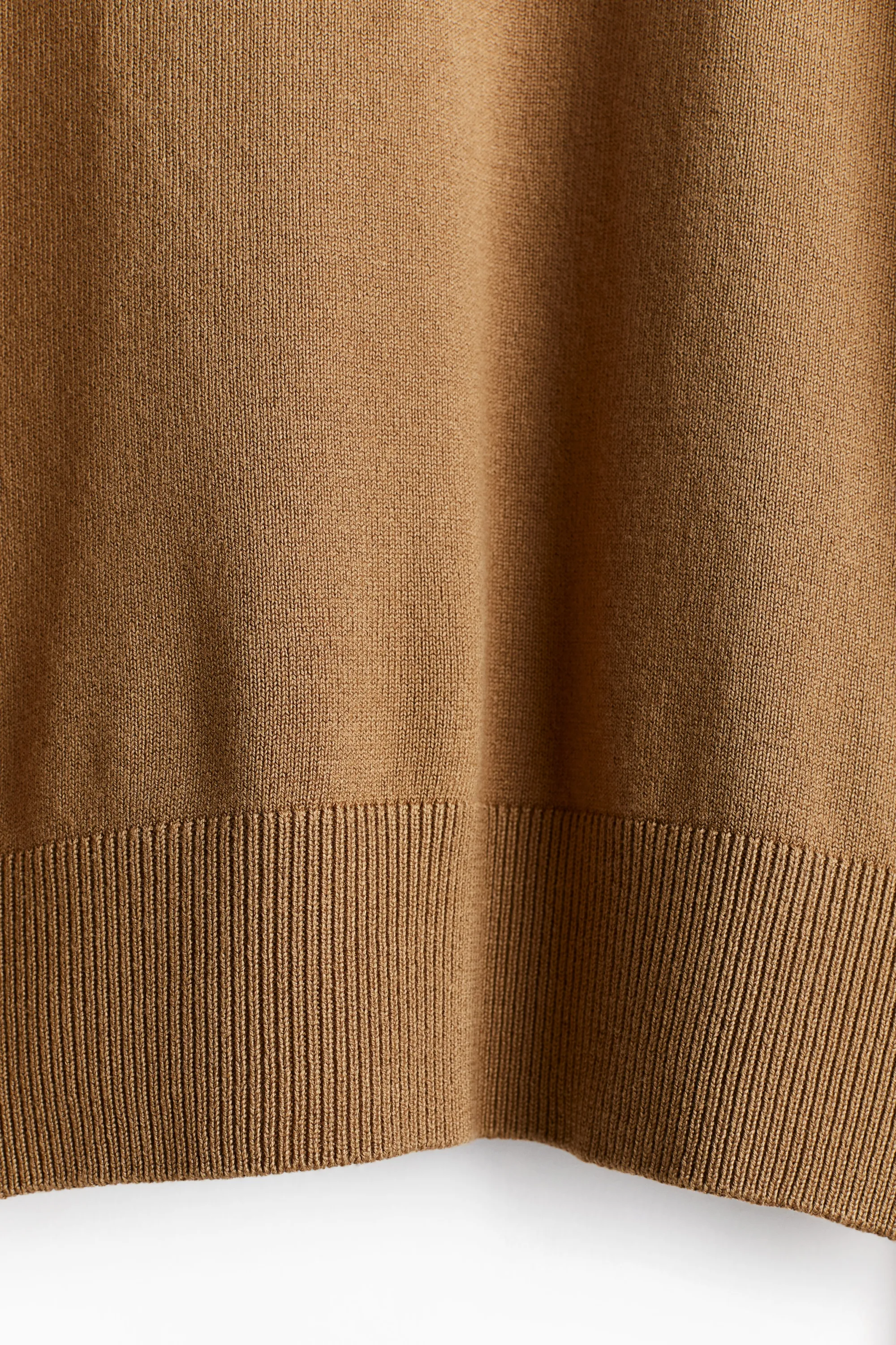 Pull en maille fine - Beige foncé