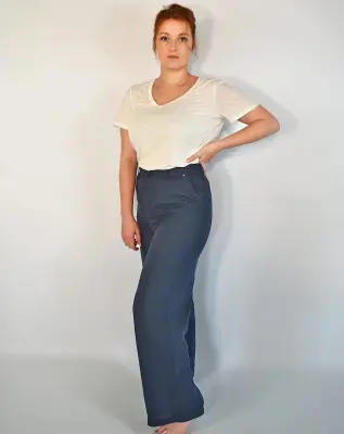 Pantalon Zhéa Lin Marine — photo 3