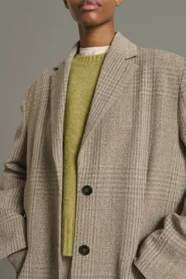 MANTEAU LINCOLN MARRON/BEIGE — photo 4