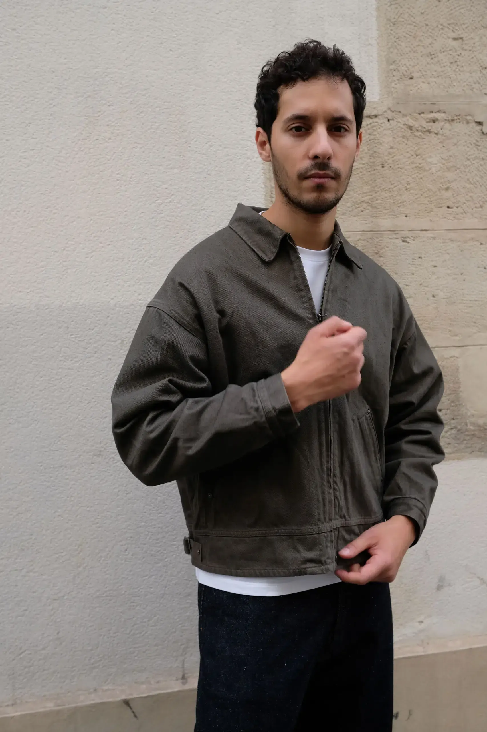 Kaptain Sunshine – Dyed Denim Work Jacket KS26FJK36 – CUB BROWN