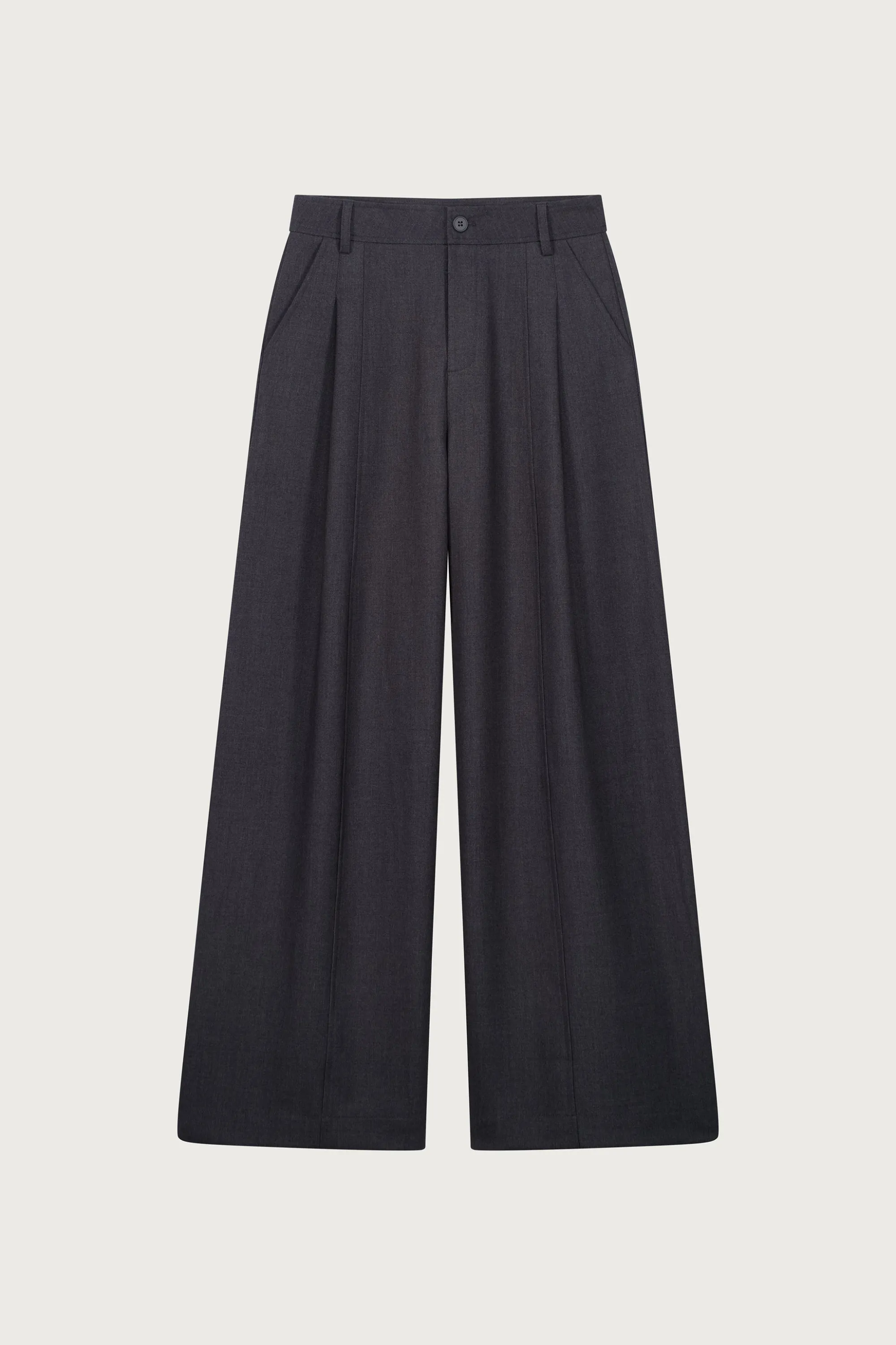 PANTALON AMPLE À PLIS