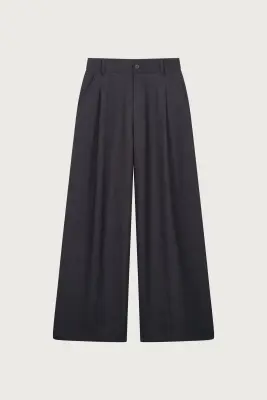 PANTALON AMPLE À PLIS — photo 1