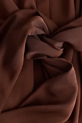 Robe chemise avec détail à nouer - Brun rouille — photo 4