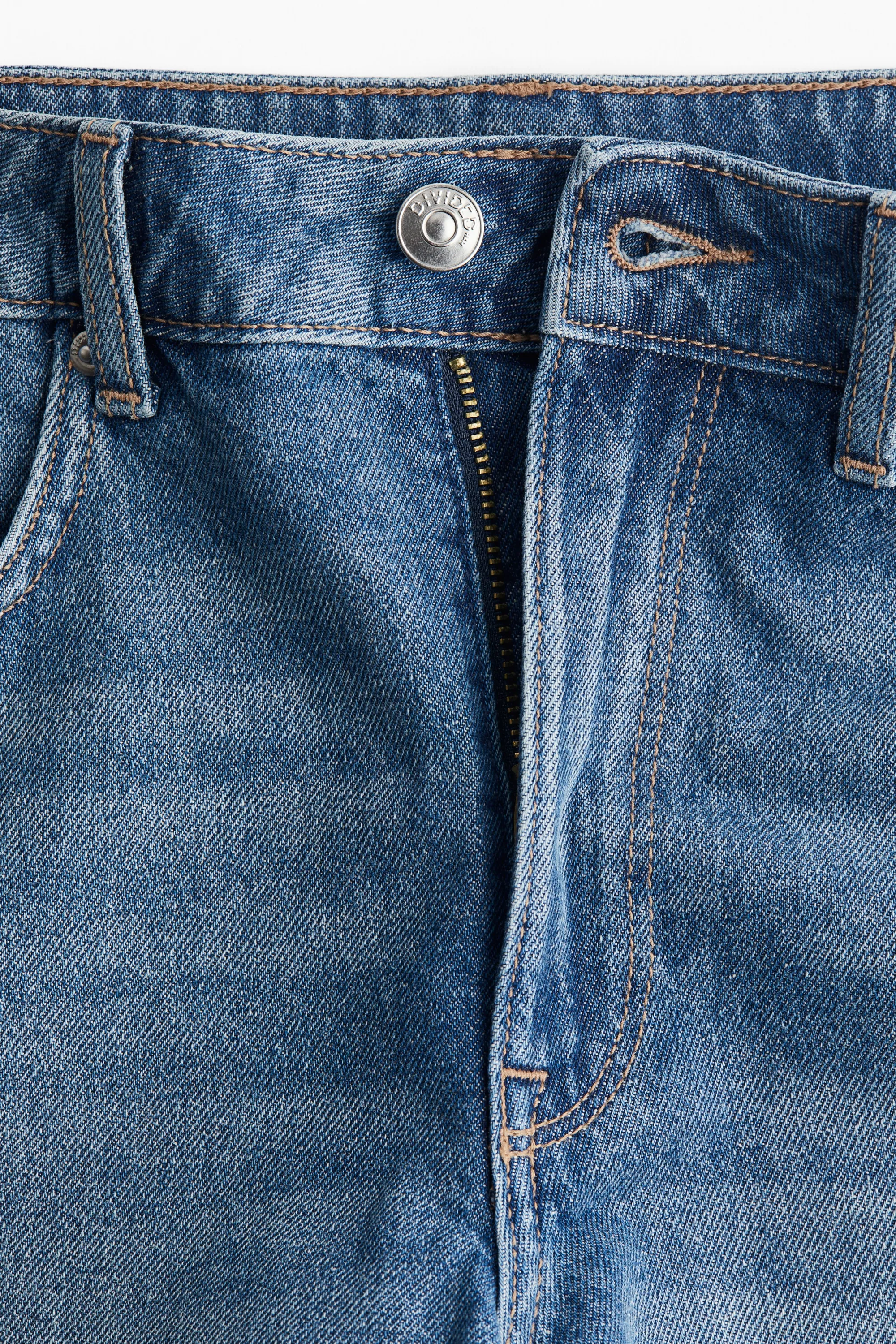 Short High en denim - Bleu denim