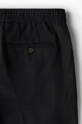 Pantalon Regular Fit avec plis - Noir — photo 2
