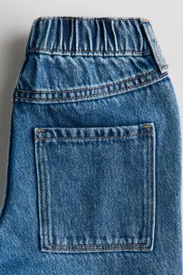 Short de longueur genou en denim - Bleu denim — photo 4