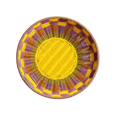 Corbeille Tressée Jaune — photo 3