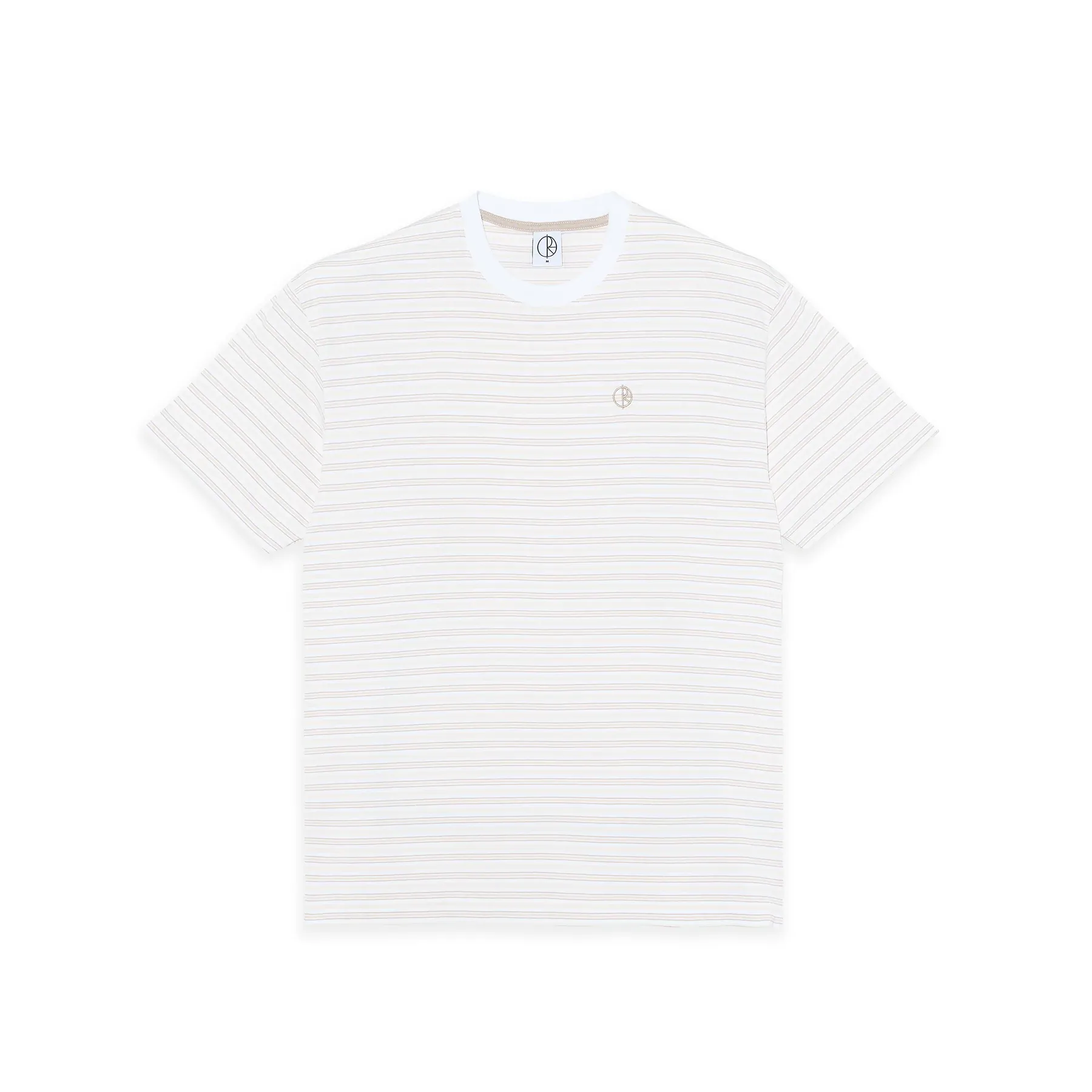 T-shirt Polar stripe – white/taupe