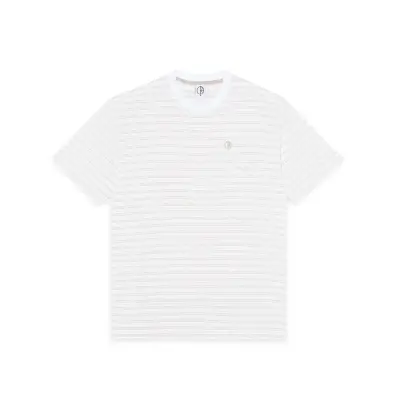 T-shirt Polar stripe – white/taupe — photo 1