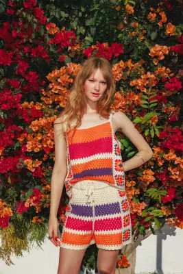 Débardeur en crochet Femme — photo 2