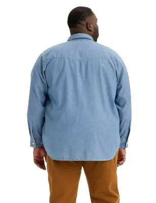 LEVIS CHEMISE BIG WESTERN Bleu — photo 4