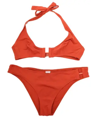 Maillot de bain terracotta culotte et haut triangle Prix boutique 450€ Taille M — photo 2