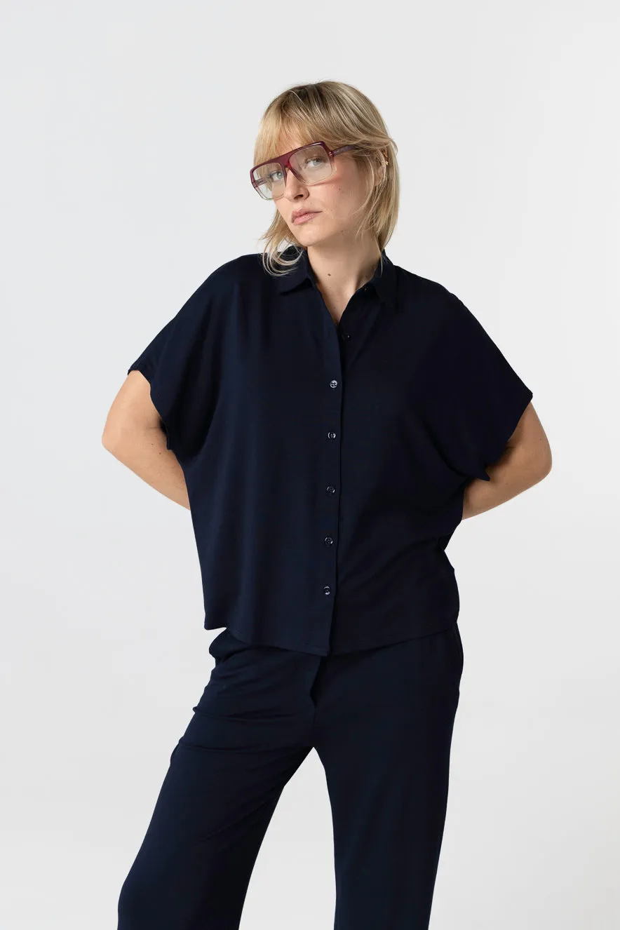 Chemise en viscose et élasthanne